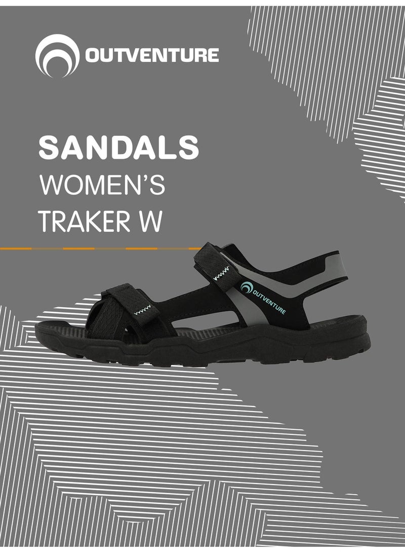 Outventure Women's Trekking Sandals – Black Lightweight Outdoor Sandals with Adjustable Straps and High-Traction Sole - Image 3