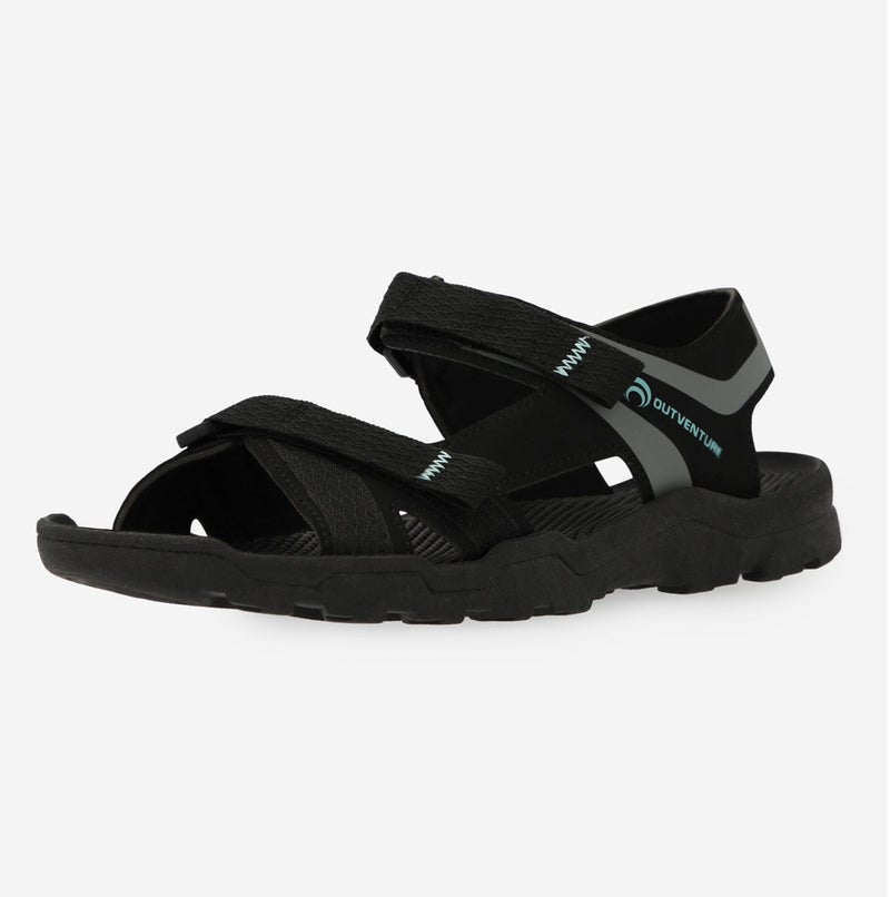 Outventure Women's Trekking Sandals – Black Lightweight Outdoor Sandals with Adjustable Straps and High-Traction Sole - Image 1
