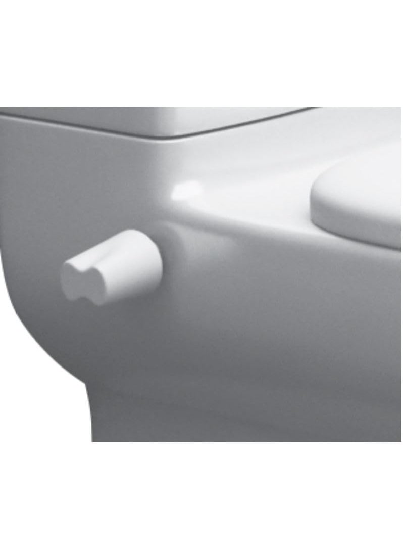 White Bidet Handle with Mounting Base, Toilet Base Replacement Part, Compatible with Ideal Standard - Image 2