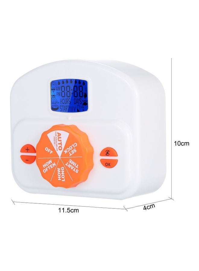 NIBEMINENT Automatic Drip Irrigation Emitter System Controller White/Orange - Image 5