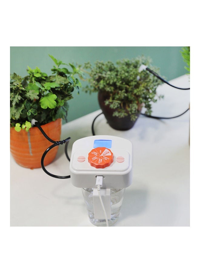 NIBEMINENT Automatic Drip Irrigation Emitter System Controller White/Orange - Image 4