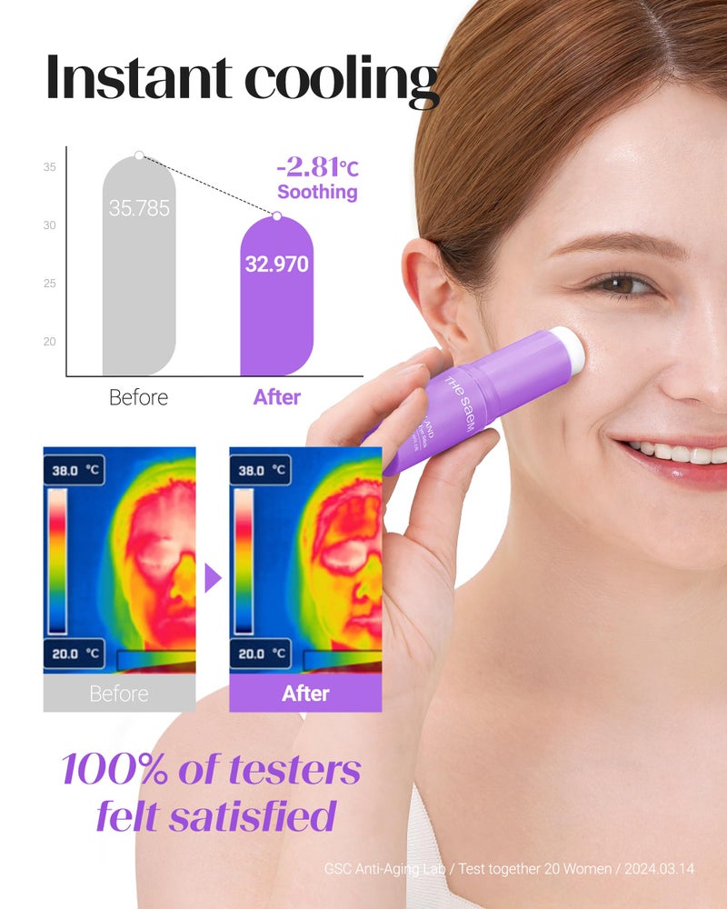 THESAEM Iceland Hydrating Peptide Eye Stick 0.38 oz - Elasticity, Cooling, Moisturizing Eye Balm for Loose Skin â€“ Under Eye Treatment - Balm to Smooth Skin Texture - Daisy Flower Scent - Image 4