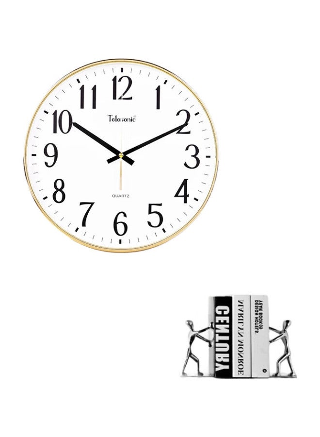 Telesonic Wall Clock, Living Room Creative Clock, Modern Minimalist Timepiece, Fashionable Personalized Clock, Bedroom Quartz Clock, 36Cm - Image 2