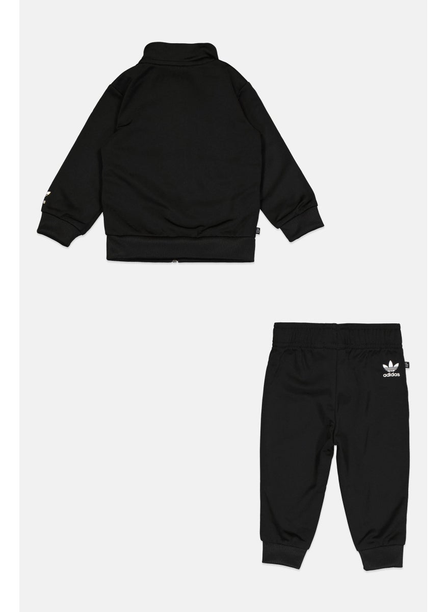 adidas Originals Toddlers Boy 2 Pieces Long Sleeve Outdoor Tracksuits, Black  - Image 2