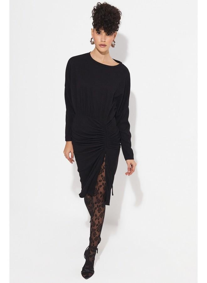 جون فستان محبوك بكسرات - Image 5