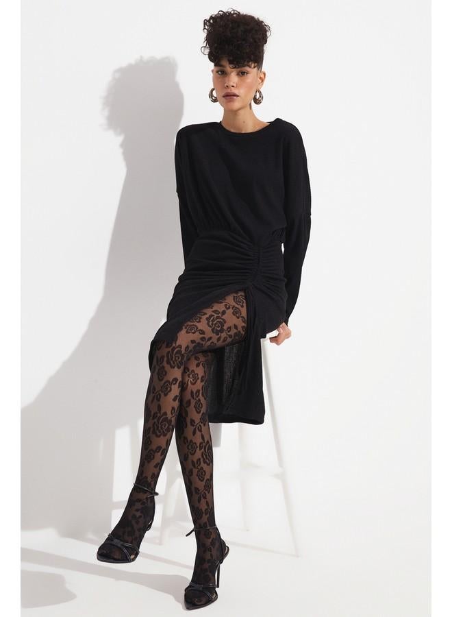 جون فستان محبوك بكسرات - Image 4