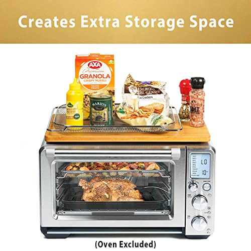 Umilife Cutting board Compatible with Breville BOV900BSS the Smart Oven Air Fryer Pro, Accessories for Countertop Convection Oven, With Heat Resistant Silicone Feet, Creates Storage Space, Protects Cabinets - Image 4