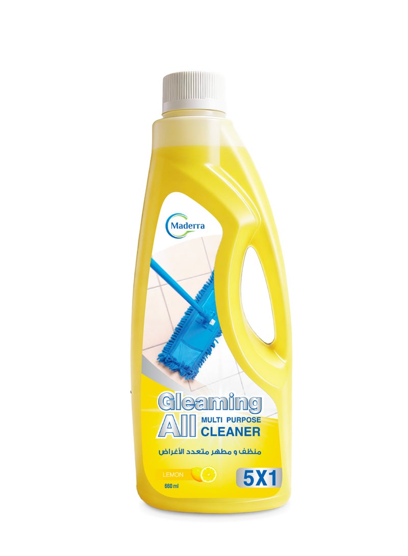 Gleaming All منظف ومطهر متعدد الأغراض – برائحة الليمون.