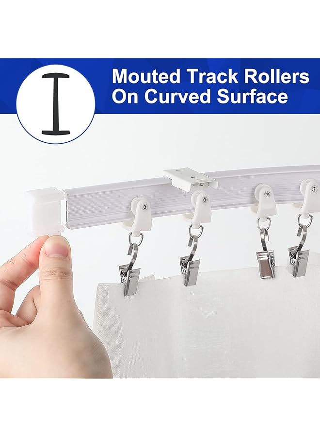 erorex Curved Ceiling Curtain Track Flexible Bendable Mount For Curtain Rail Bunk Bed Bay Window Room Divider 5 M - Image 3