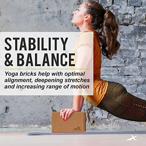 Vector X Cork Yoga Block Premium High Density Non-Slip Exercise Yoga Bricks, Lightweight, Odor-Resistant and Moisture-Proof, Perfect Yoga Equipment for Women & Men- Size (22.5 x 15 x 7.5 cm) - Image 3