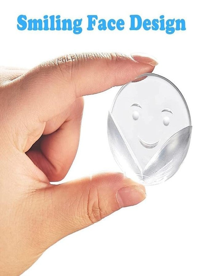BIRZAR Silicone Corner Protector for Sharp Edges Table | Soft PVC Transparent Furniture Edge Angle Protection Guards for Child Safety (Smiley Round Edge Protectors) (8) - Image 2