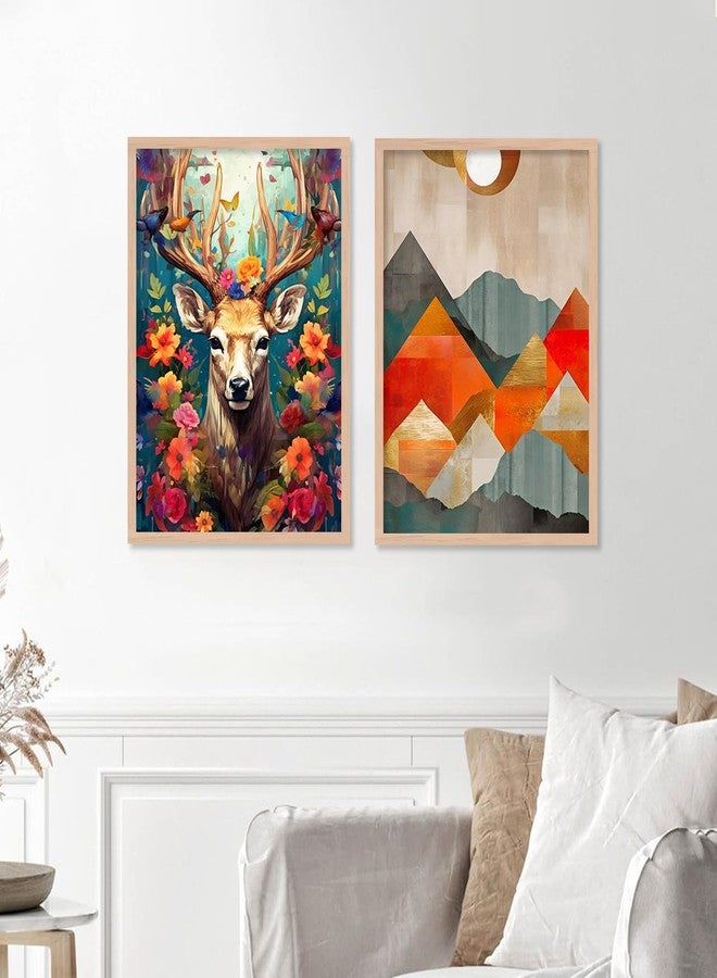 ARTELLY Modern Art Framed Wall Paintings For Wall/Home Decoration Living Room Bedroom Dining Room Decorative Big Size Wall Painting For Office Hotel Cafe Room Decor (Set of 4) (Art Deco, 10) - Image 4