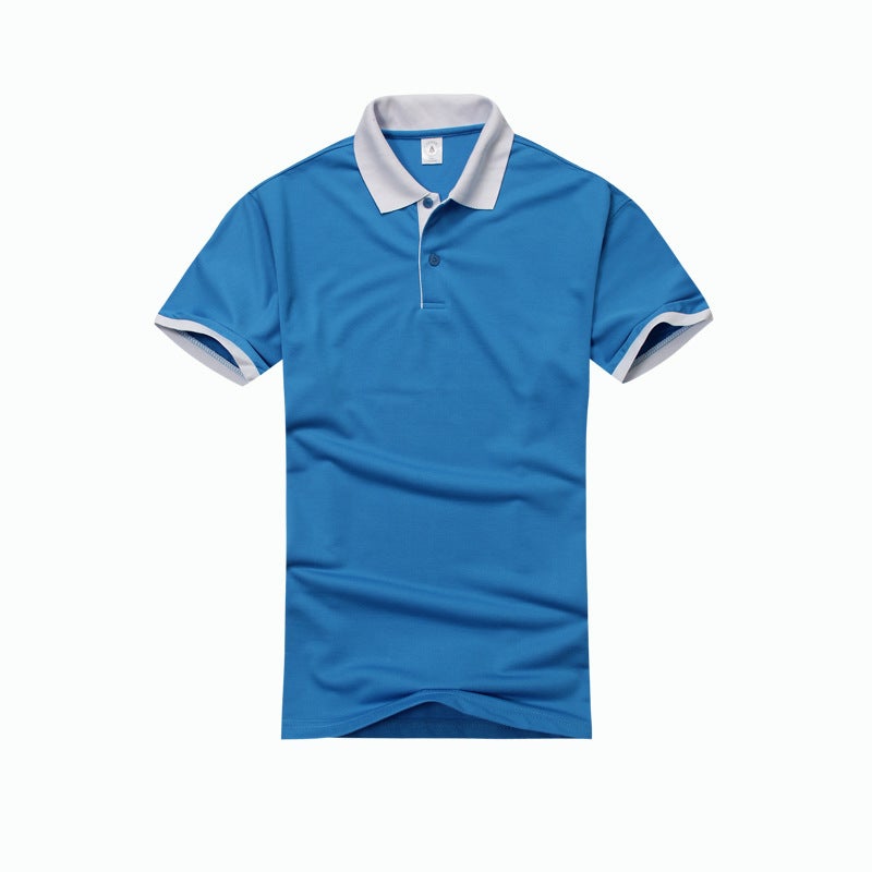 Mens and womens short-sleeved T-shirt turtle polyester-cotton contrast collar advertising shirt custom-made work clothes company high-grade custom-made manufacturers Solid color  - Image 2
