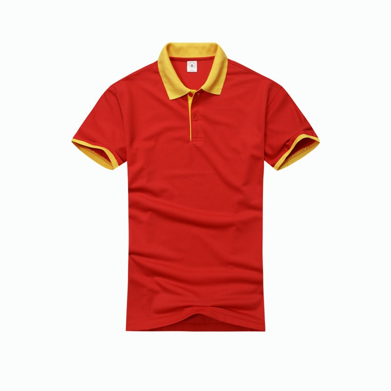 Mens and womens short-sleeved T-shirt turtle polyester-cotton contrast collar advertising shirt custom-made work clothes company high-grade custom-made manufacturers Solid color  - Image 5