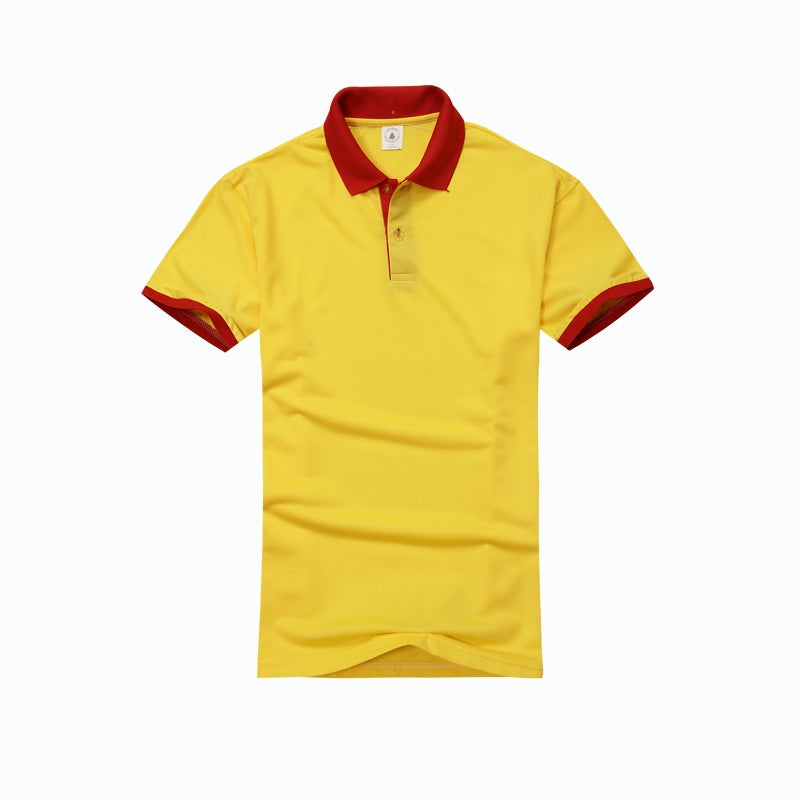 Mens and womens short-sleeved T-shirt turtle polyester-cotton contrast collar advertising shirt custom-made work clothes company high-grade custom-made manufacturers Solid color  - Image 4
