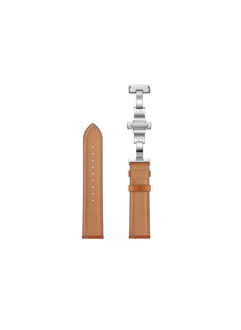HEXABEX - Apple Watch Leather band 46mm/45mm/44mm/49mm, Apple Watch Leather Strap for Apple Watch All Series Compatible with 46mm/45mm/44mm/49mm Brown - Image 1