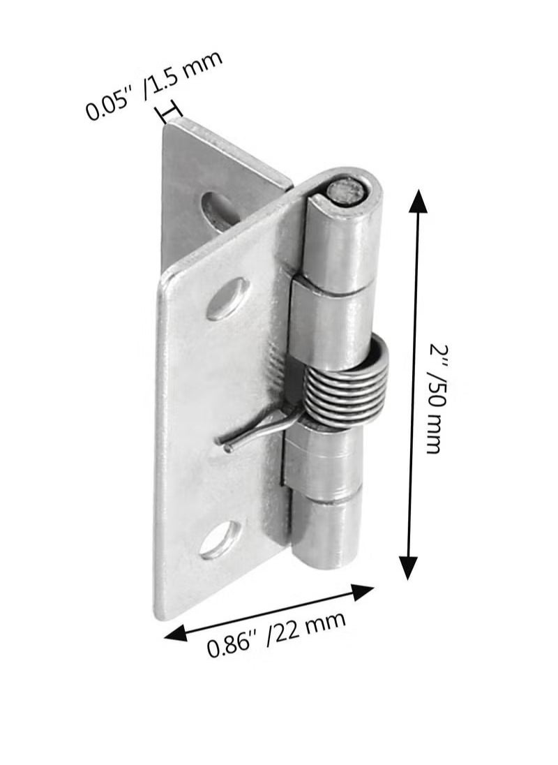 Self Closing Door Hinges 2 Inch Set of 4 Spring Hinge Automatic Door Closer Hinge Soft Auto Close Door Hinges for Home  - Image 5