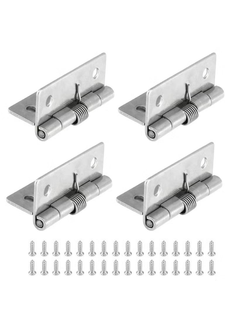 Self Closing Door Hinges 2 Inch Set of 4 Spring Hinge Automatic Door Closer Hinge Soft Auto Close Door Hinges for Home