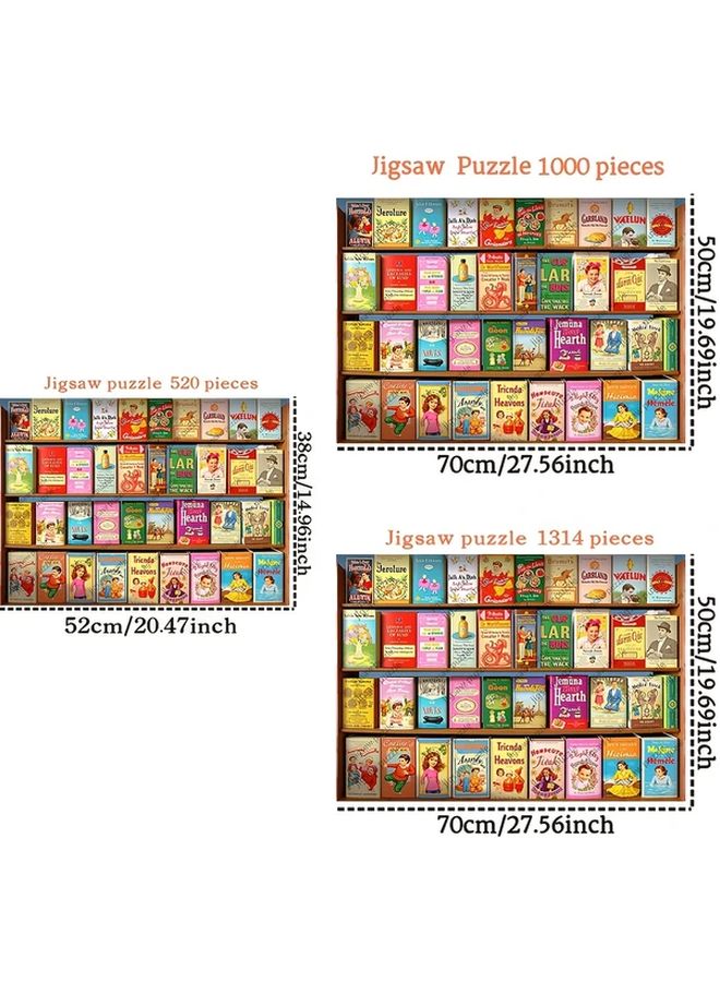 YF1427 520 Pcs Jigsaw Puzzles 14.96x20.47 Inch Family Fun Adult DIY Wall Decor Gift - Image 4