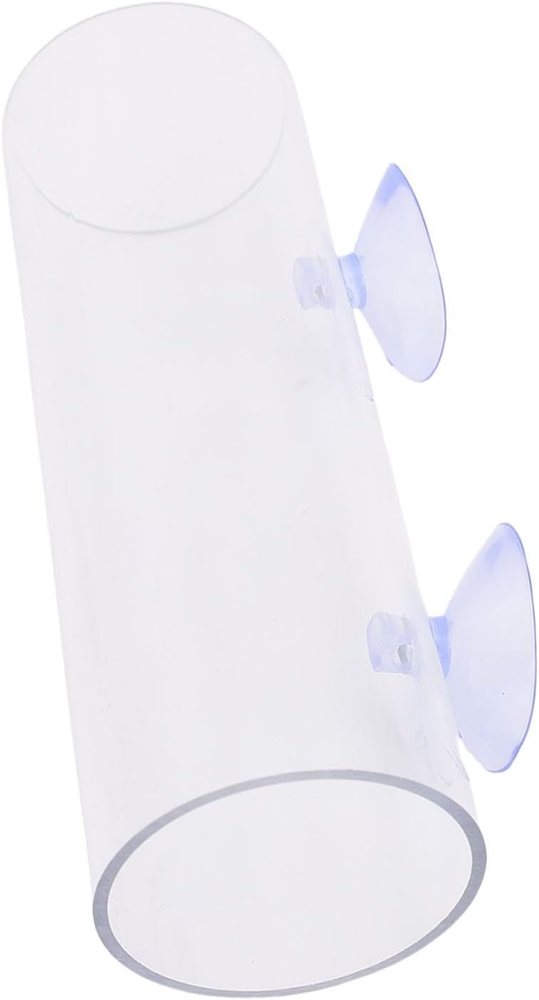 Betta Fish Sleeping Tube, Transparent Tunnel with Suction Cup, Plastic, Easy Installation, L Size - Image 2