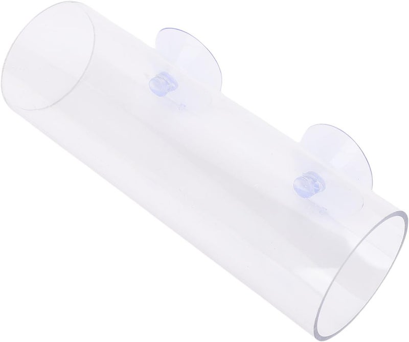 Betta Fish Sleeping Tube, Transparent Tunnel with Suction Cup, Plastic, Easy Installation, L Size - Image 3