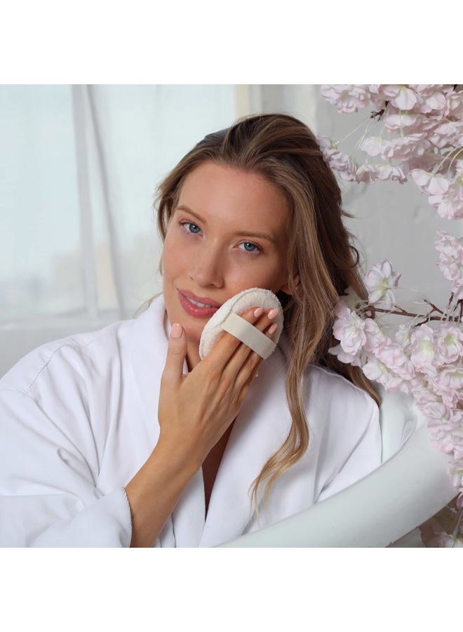 Daily Concepts Exfoliating Body Scrubber with Soft Side, Cotton and Foam, Off White - Image 5