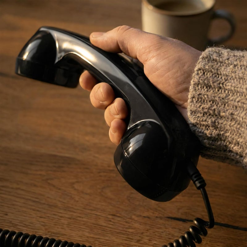 Opis Technology 60s Micro: Cellphone Retro handset/Old-Style Headset for All Cell-Phones (Black) - Image 3