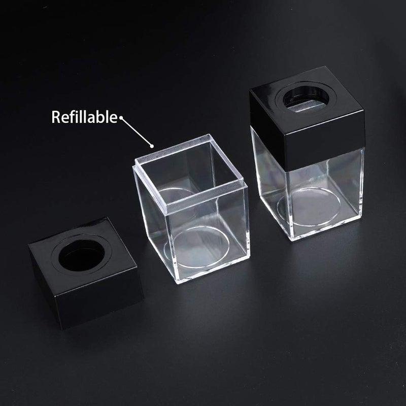 grwanpen ® 2 Magnetic Paper Clip Dispenser Boxes with 100 Metal Paper Clips Each,Black - Image 4