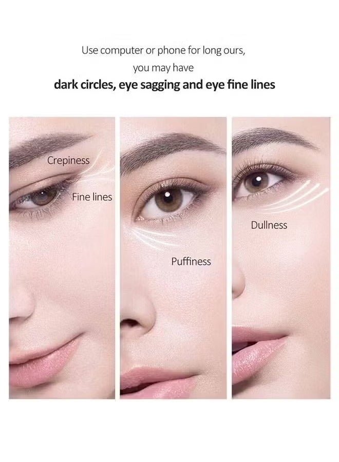 أوكويست الببتيد مكافحة الشيخوخة مصل العين 20 مل, مكافحة الشيخوخة وإزالة التجاعيد مصل العين, مع ثلاثة 360 درجة كرة تدليك, كريم العين مع مكافحة الحساسية Applicatorhead, تثبيت رفع جوهر العين, العناية بالعين - Image 2