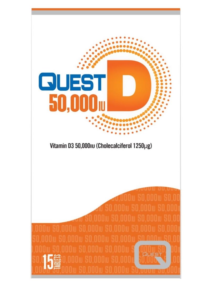 Quest D 50,000 IU Vitamin D3 15's