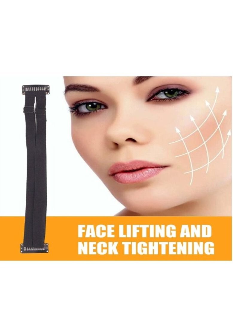 Instant Face Tape Bands - Face Lift Tapes and Bands, Portable Facelift Tape Hairpin, Reduce Wrinkles Fox Eye Lift Tape for Women Makeup, Eyes, Ladies, Jawline (Color : Black)