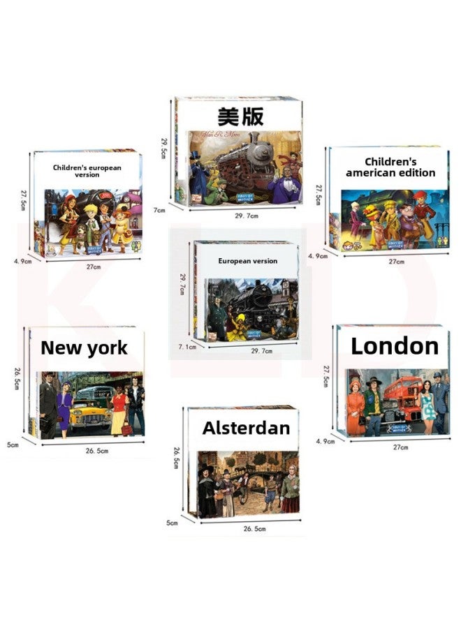 English European Ticket Tour Card Ticket To Ride Table Game Tarot-Color:Nordic Ticket - Image 3