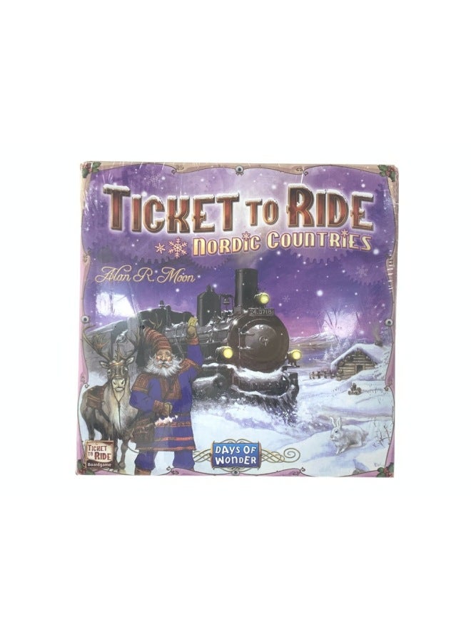 English European Ticket Tour Card Ticket To Ride Table Game Tarot-Color:Nordic Ticket - Image 1