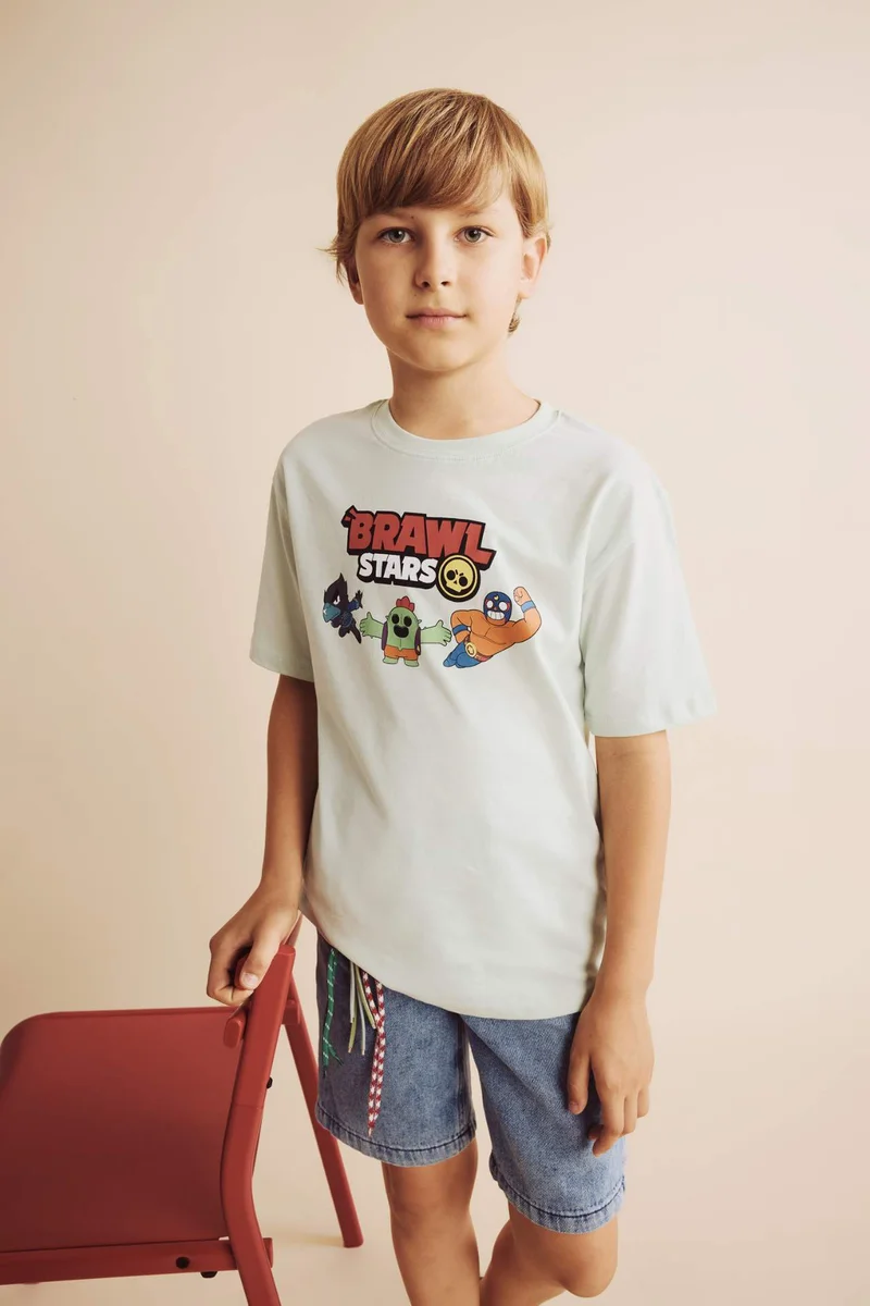 ديفاكتو Oversize Fit Brawl Stars Short Sleeve T-Shirt