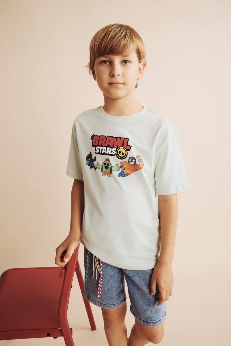 DeFacto Oversize Fit Brawl Stars Short Sleeve T-Shirt - Image 2