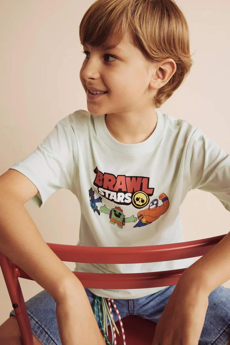 ديفاكتو Oversize Fit Brawl Stars Short Sleeve T-Shirt