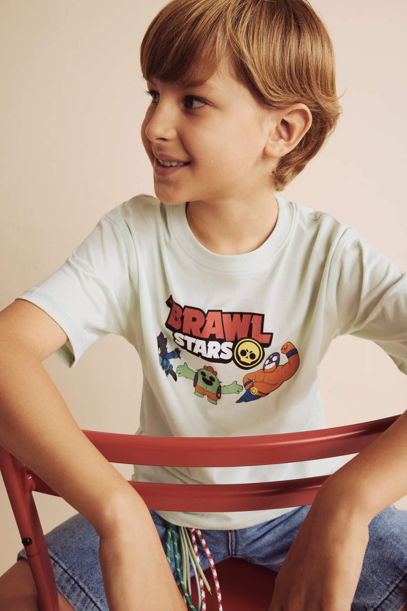 DeFacto Oversize Fit Brawl Stars Short Sleeve T-Shirt - Image 1