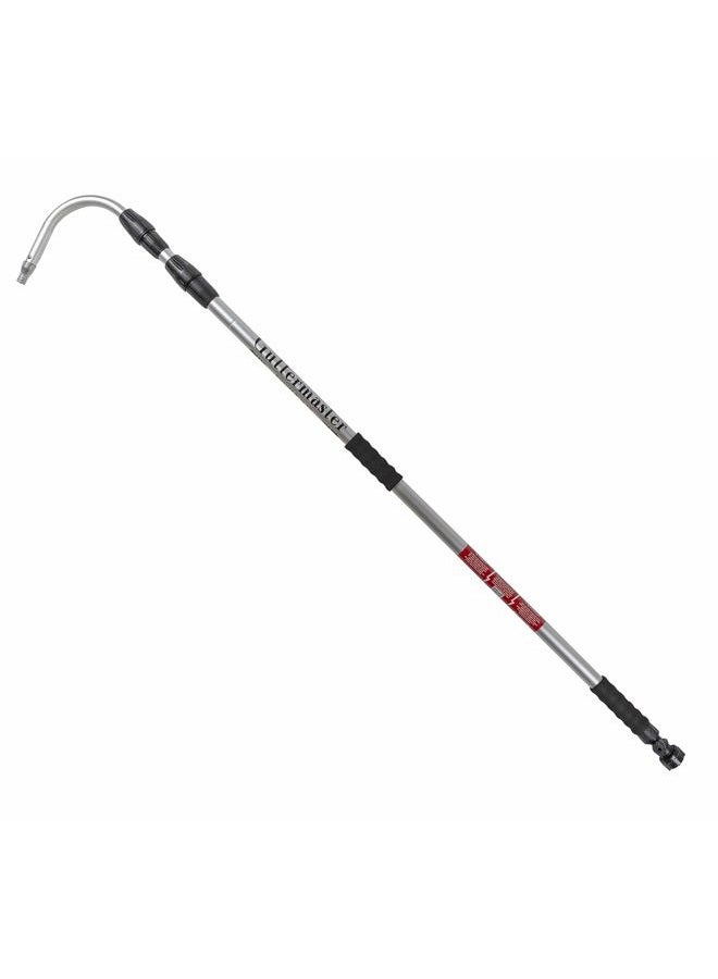 GUTTER MASTER Classic Telescopic Water Fed Pole with Curved End, Connects to Most Garden Hoses, No Special Attachments Needed, Extends 12 Feet - Image 1