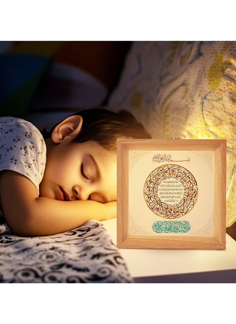 GALADUNE Wooden Night Light, Touch Control Table Lamp, Multi-Brightness with Continuous Dimming, Room, Holiday Party Decor, Replaceable Photo DIY Night Light Gift  - Image 5