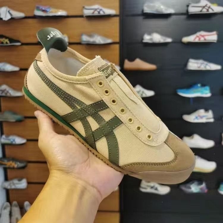 Onitsuka Tiger Tiger Summer Classic Slip-On Casual Canvas Shoes for Men and Women Couple Sports Style - Image 1