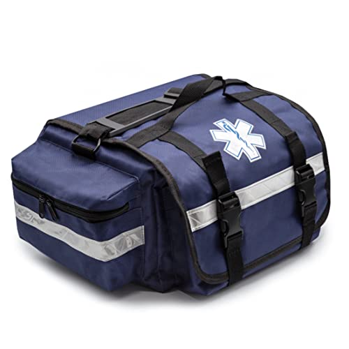 PrimaCare KB-RO74-B First Responder Bag for Trauma, 17" x 9" x 7", Blue - Image 1