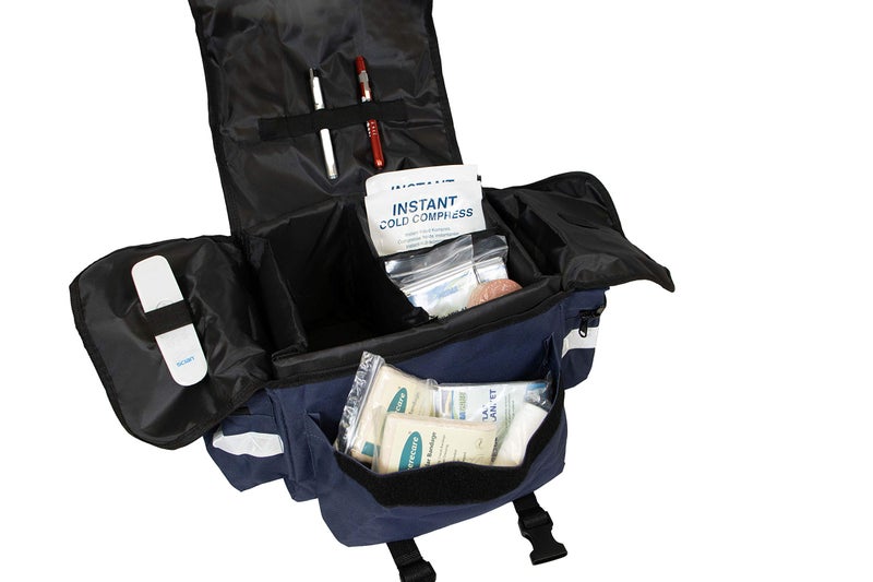 PrimaCare KB-RO74-B First Responder Bag for Trauma, 17" x 9" x 7", Blue - Image 4