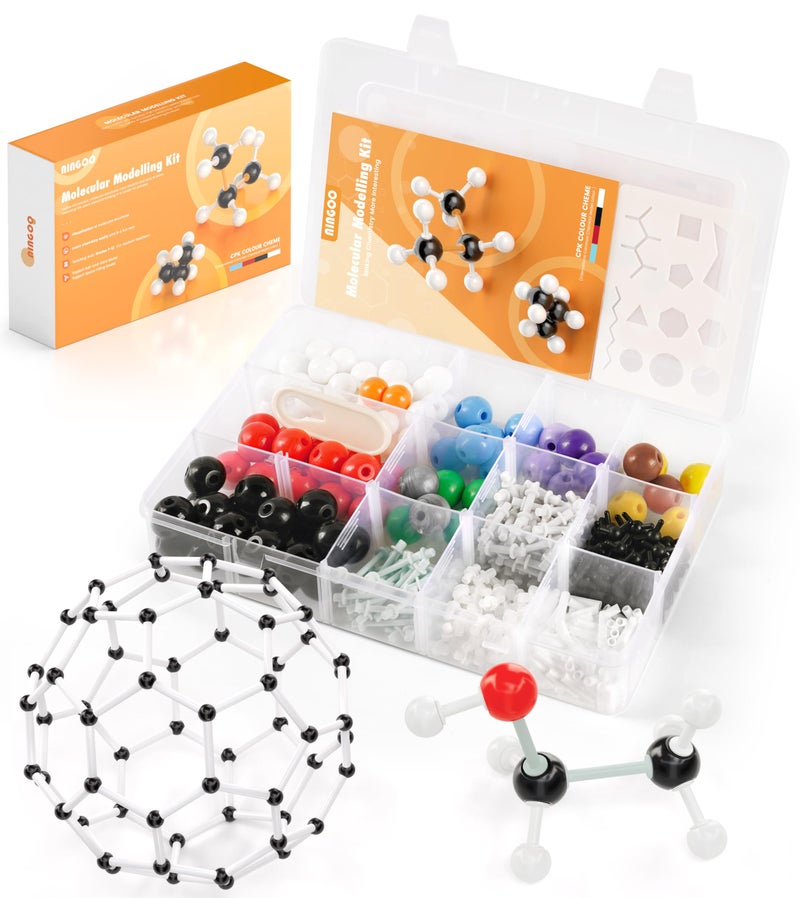 NINGOO Organic Chemistry Model Kit404 PCSPortable Molecular Model Kit for Chemistry ClassesAtomic Element Model Set for OrganicInorganic LearningSupply to Students Teachers - Image 2