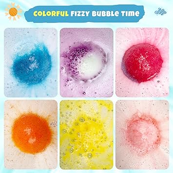 PickMora 20PCS Bath Bombs with Dinosaur Suction Toys Inside Colorful Bubble Fizzy for Toddlers Natural Organic Bath Bombs for Girls and Boys at Birthday Easter - Image 4