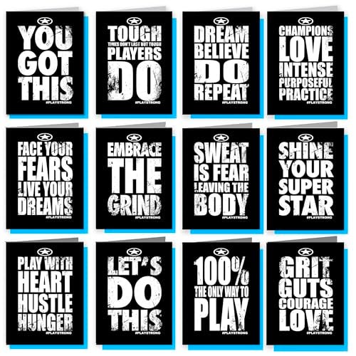 Play Strong 12-Pack 'YOU GOT THIS' Sports Note Cards – Motivational Greeting Cards for Athletes & Coaches (4.25x5.5 in) – Sports Powercards Empower the Champion Within! - Image 2