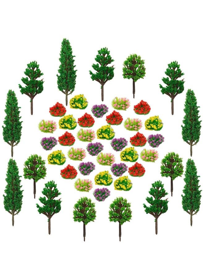 أشجار نموذجية صغيرة، مجموعة زهور ملونة، شجرة حديقة جنية، نبات - Image 5