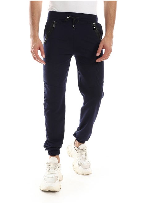 Detailed Casual Sweatpants With Two Zipper In Side