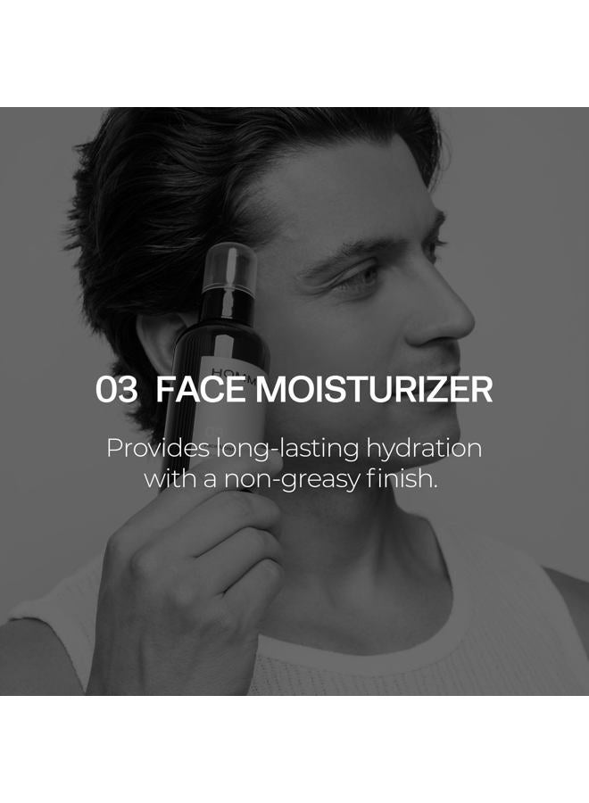 HOMMEFACE Daily Trio Skin Set for Men | 3-Step Skincare Kit | Includes Face Wash, Herbal Spray Toner, and Facial Moisturizer | Alcohol-free, No SLS - Image 5