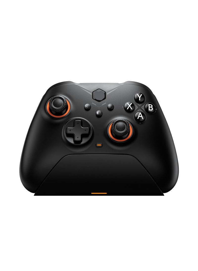 Generic Wireless Gaming Controller for PC, Switch, iOS, and Android - Features Motion Aiming, Hall Trigger, 4 Custom Buttons, and Charging Dock - Dual Shock Controller for Ultimate Gaming Experience.  - Image 1