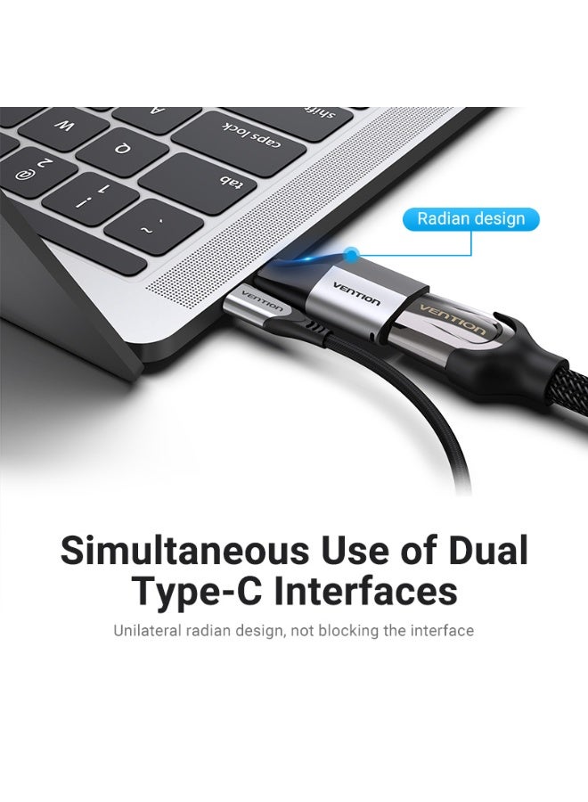VENTION Type C Male to HDMI Female Adapter Gray Aluminum Alloy Type Model - Image 3